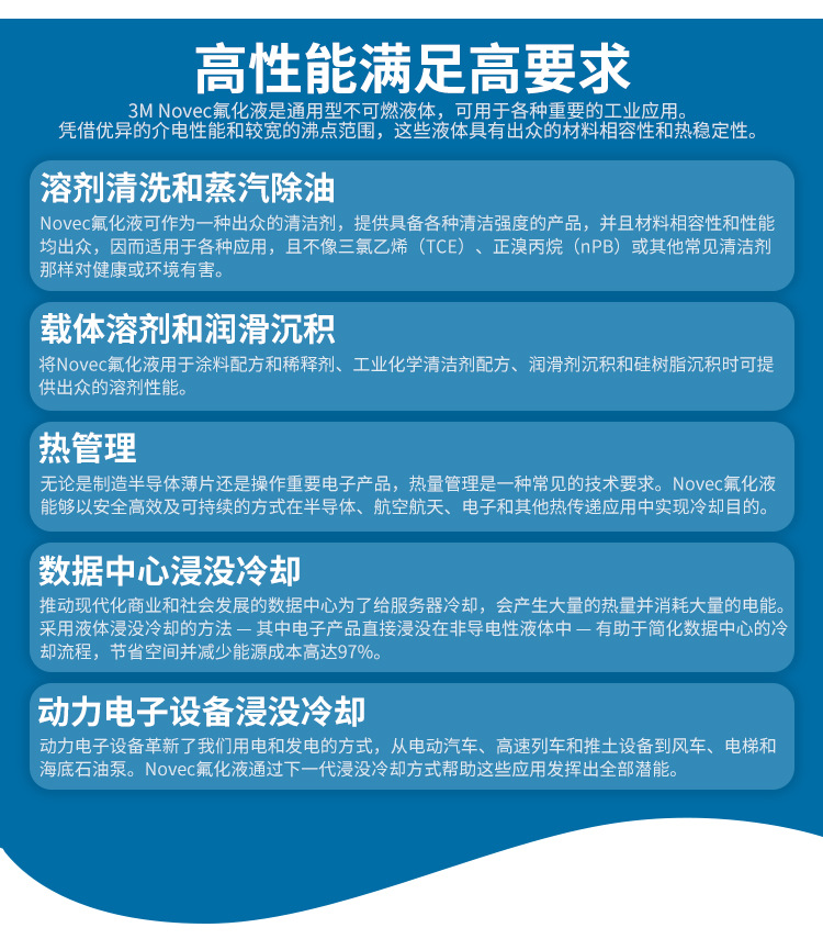 3M NOVEC系列的优势与作用