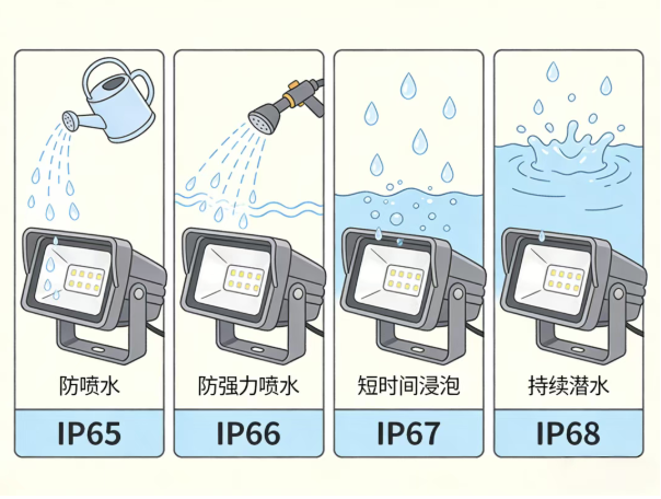 IP65、IP66、IP67、IP68怎么选？又代表什么？